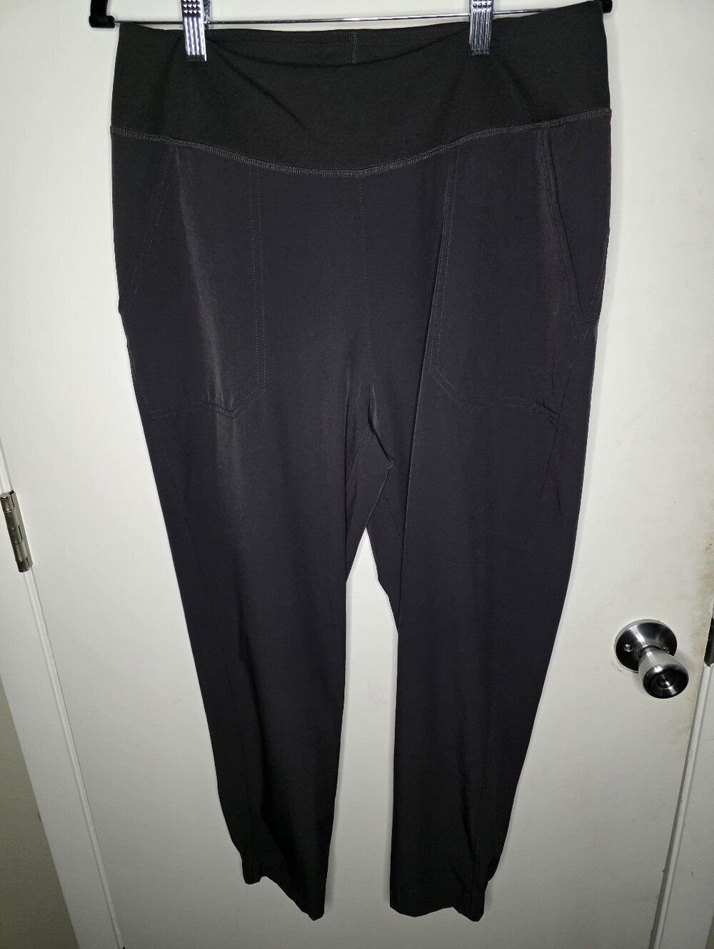 Patagonia Happy Hike Studio Pants Ink Black Joggers-Medium